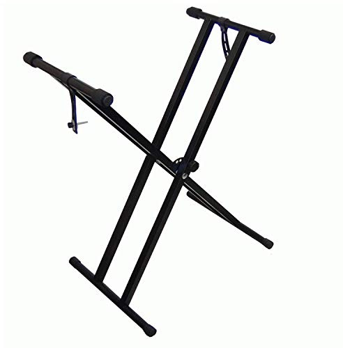 DynaSun MK-X2 X-Form Dual Tube Keyboard Ständer Support für Keyboard Synthesizer Piano Workstation