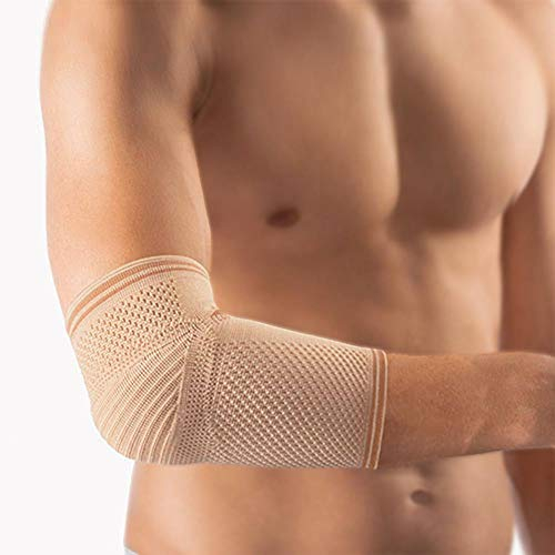 Bort KubiTal® Ellenbogen Polster Bandage Stütze, hautfarben, S