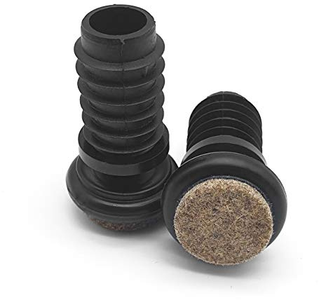 Enkotrade Ledglidskenor med lameller, set om 12 för rör Ø 14,5–15 mm, filt, möbelglidare, stolsglidare, filtglidare, golvskydd, golvskydd