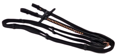 Zügel Glitzer Rosegold Rosé Gold Roségold Gummizügel 2,60 2,80 Deister Zügel Tysons (2,80)