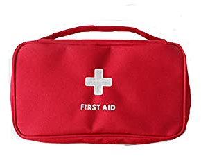 XINGSUI 1 Pièce Premiers Soins de sécurité Vide, Trousse de Premiers Soins de Voyage Portable, Pack de médicaments Vide (Rouge) pour la Maison,Bureau,véhicule,Camping,Lieu de Travail et l'extérieur