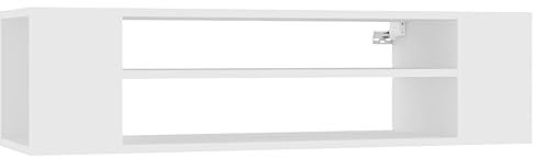 vidaXL Mobile Porta TV Sospeso Bianco 100x30x26,5 cm Legno Multistrato