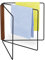 Relaxdays Plegable Trapos de Cocina, Colgador Bayetas, Soporte Paños, 3 Barras, Metal y Madera, 25x27 cm, Negro y Marrón, Hierro, 25 x 36 x 27 cm