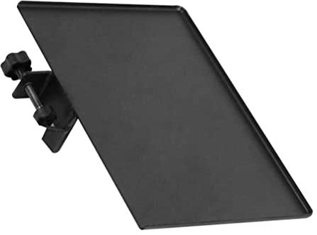 Milisten Mikrofonständer Ablage Klemme auf Notenständer Regal Metall Telefonhalter Ton Ablage Ablage für Mikrofonständer Soundkarte Tablett Schwarz