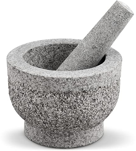 Cole & Mason Langley Pestle and Mortar Set, Solid Granite, Spice Grinder/Herb Grinder, 15cm, H112128