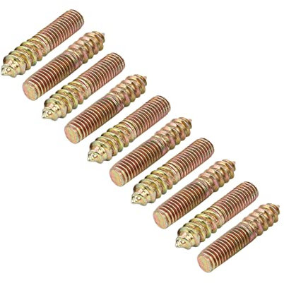 METALLIXITY 20Stk Beidseitige Schrauben M8x40mm Stockschraube Selbstbohrende für Reparatur