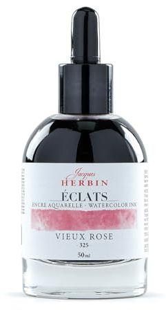Jacques Herbin 16325TAMZ Tintenflakon Kalligraphie Aquarell 50ml Altrosa