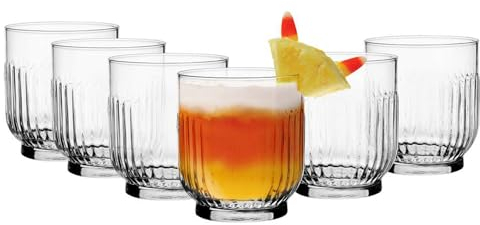 Glasmark KROSNO 1992 Vaso Set de Vasos de 6 Piezas Vasos de Agua Vaso de Bebida Cristal de Zumo Aptos para Lavavajilla 6x290 ml