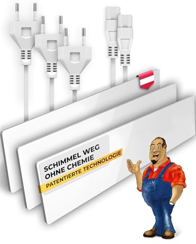 Schimmelentferner Wand & Schimmelentferner Bad - die Heizung ohne Chemie - Wirksame Alternative zum Schimmelspray - Anti Schimmel Mittel für jeden Raum (Basis Modul) (Basis Modul + 2 Erweiterungen)