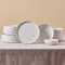 Karaca Felix 18-Piece Dinner Set for 6 People, White Plates and Bowls Set, Modern Porcelain Dinnerware Set, Ideal Dinner Service for Everyday & Special Occasions, Dishwasher Safe