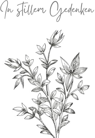Kondolenzbuch In stillem Denken Hardcover Trauerbuch, 100 blanko Seiten zum Ausfüllen, Gästebuch Beerdigung Trauerfeier, Erinnerungsbuch: mit ... Einband in weiß Vintage mit Blumen floral