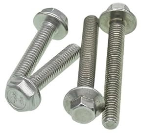 Aqxypas M4 M5 M6 M8 Sechskant-Flanschschraube, Edelstahl-Flanschschrauben, Schrauben, Sechskantkappe, Unterlegscheibe, Kopfschrauben, Befestigungselement (Color : Big Head, Size : M5-30mm(10PCS))