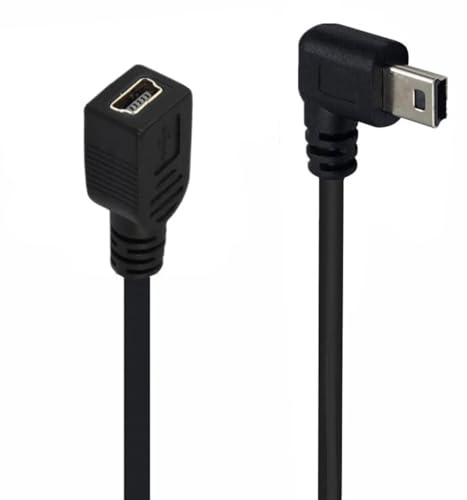 innov8 Mini USB 2.0 Type-B Male to Female Extension Cable 0.25m (Right Angle)