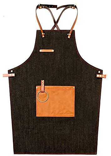 Tablier porte-outils Tablier de travail, tabliers à outils, tablier à outils, tablier en jean, coiffeur, peinture, hommes et femmes, bretelles croisées, tablier réglable, tablier for hommes et femmes
