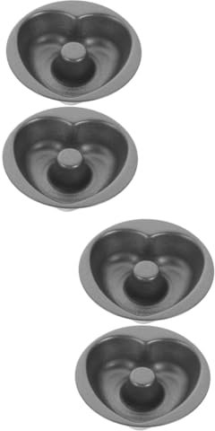 PRETYZOOM 4 Pz Stampo Per Ciambelle Tortiera Per Ciambelle Tortiera Per La Cottura Stampo Per Ciambella Teglie Da Forno a Forma Di Cuore Pirottini Per Muffin a Ciambella Acciaio Carbonio