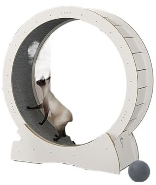 YGDYFDC Cat Wheel Laufband for Katzen, Katzenlaufrolle, leiser Sport, Fitness, große Katze, Klettergerüst, Katzenspielzeug Katzenlaufrad(L)