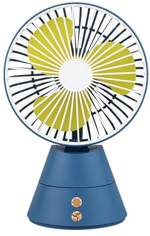 Ventilador de rehabilitación USB, Ventilador con Ventilador de Mesa portátil de USB con 3 velocidades | Ventilador Ajustable con luz para Ruido