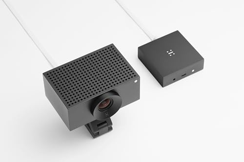 Huddly Caméra de vidéoconférence L1 avec adaptateur USB – Capteur 6K (20,3 MP), zoom 5x, PoE, PTZ numérique, améliorations de l'IA, Dewarping, Directeur, USB Plug & Play, Windows/MacOS/ChromeOS