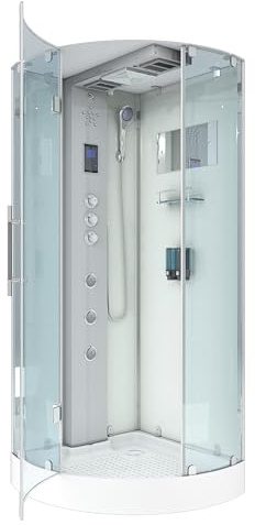 AcquaVapore D37-20L1-ALL Dusche Duschtempel Komplett Duschkabine -Th. 100x100