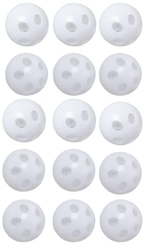 ZZHXSM 15PCS Rattle Ball Inserts Doll Noise Maker White 24mm Rattle Inserts Repair Rattle Box Restore Mute Old Toys Plastic for Animal Puppets Pet Toys
