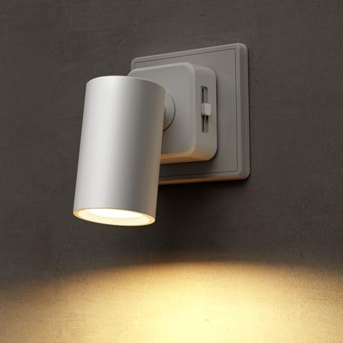LOHAS-LED Nachtlicht Steckdose mit Dämmerungssensor, 320° drehbar & 90°