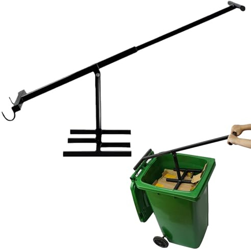 Manual Trash Squasher, Trash Bin Compactor, Waste Recycling Hand Tool, Rubbish Crusher Tool for Kitchen, Garden, Restaurant, Office