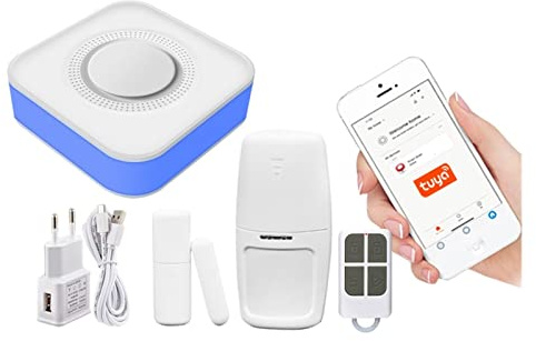 TUYA SMART WIFI SISTEMA DE ALARMA SEGURIDAD DEL HOGAR 433MHZ Alarma de sirena inalámbrica Instalación rápida