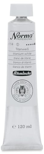 Schmincke – Norma® Professional - feinste Künstler-Ölfarben, Titanweiß - 120 ml