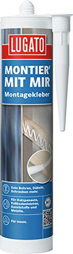 Lugato Montier mit mir 450 g - Kleber für Metall, Holz, Styropor und Kunststoff