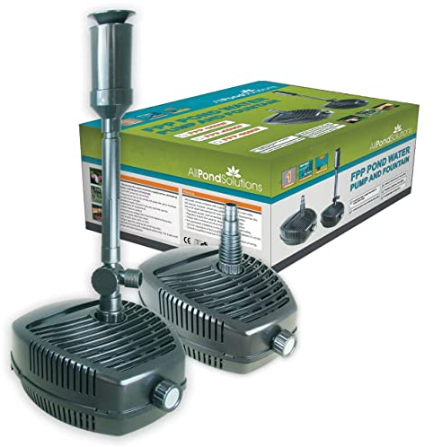 AllPondSolutions FPP-3500 Fountain Pond Pump Submersible with Fountain Attachment for Outdoor Garden, 3500 Litre/Hour Flow Rate
