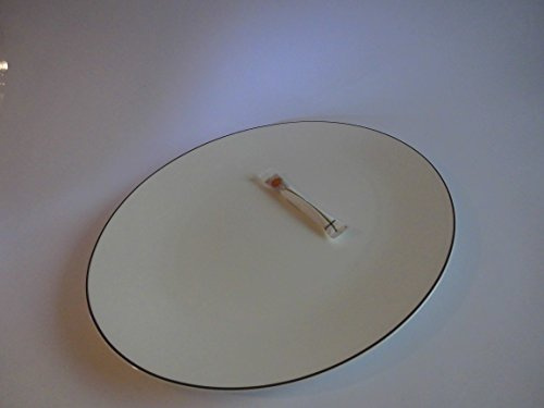 Dibbern Simplicity Ovale Platte aus Fine Bone China Porzellan in der Farbe Grau mit einem Durchmesser 32cm, 0322012504