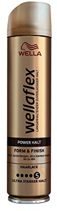 WELLA Wellaflex Power Halt Form & Finish Haarlack für zuverlässigen, bis zu 48h, 6er Pack (6 x 250 ml)