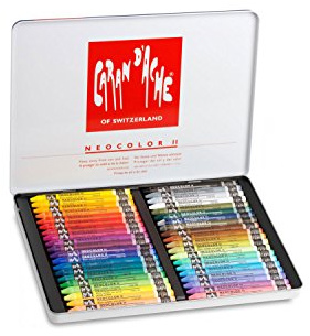 CREATIVE ART MATERIALS Caran D'ache Neocolor Ii Water Soluble Wax Pastel Set 40/Pk