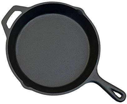 Schickling Gusspfanne - Gusseisenpfanne - Eisenpfanne - Bratpfanne aus Gusseisen - Ø26cm - Grillpfanne - Gusseiserne Pfanne für den Grill