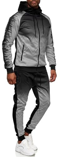C-IN-C Tuta da jogging da uomo, modello barocco, tuta sportiva per uomo, tuta da corsa, palestra, tempo libero, modello