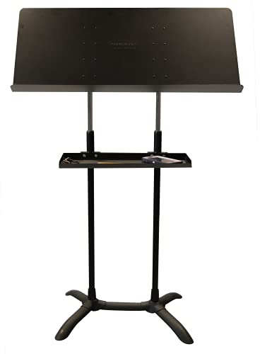 Manhasset Dirigentenpult 4 Seiten mit Ablage (schwarz) 5401