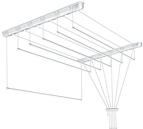 SEPIO Deckenwäschetrockner, 6 Stangen, 90 cm