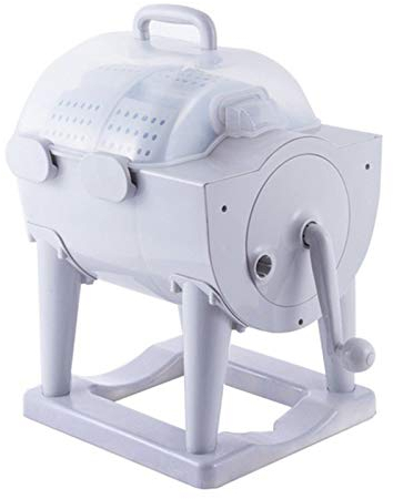 FHKBB Tipo di Tamburo Multifunzionale per Uso Domestico Portatile, Mini Lavatrice 2-in-1 e asciugatrice centrifuga, Lavatrice/asciugatrice Superiore Non elettrica Portatile a manovella p
