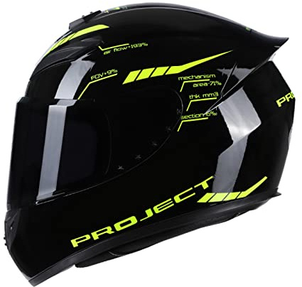 Casque de moto intégral casque de rue rapide unisexe adulte équipement de cavalier cool quatre saisons nouveau casque de moto de tourisme de rue Style A taille M