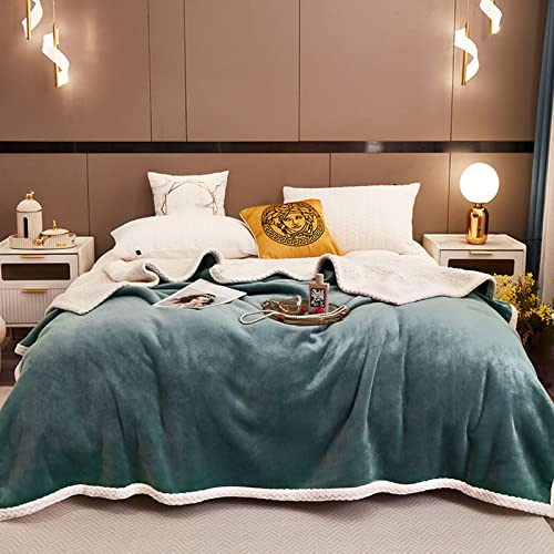 Coperta in Pile Sherpa per Letto, Coperta Appesantita Double Face in Flanella e Lana D'agnello, Coperta Pesata per il Sonno, Coperta di Lusso Super Morbido Confortevole Coperta Divano,#4,200x230cm
