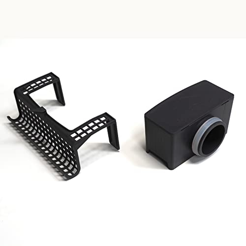 WITEN&NOCK Sifón con filtro antiolores, juego de repuesto para canaleta de ducha, desagüe de suelo, desagüe de agua