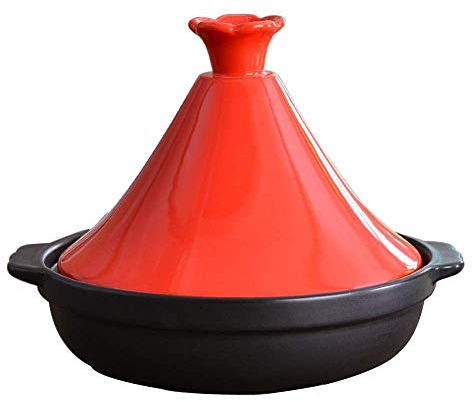 Cazuela de Barro Cazuela de Hierro Fundido Cazuela de Horno holandés con Tapa Cazuela de inducción Ovalada