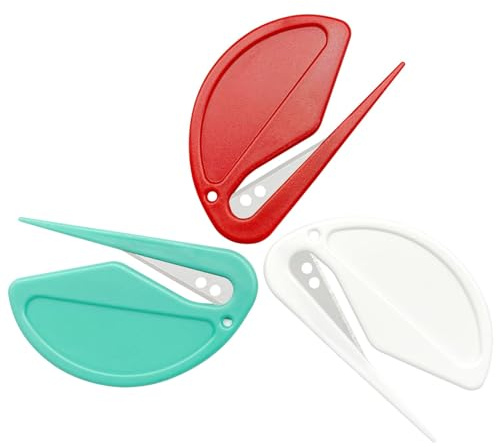 EHOTER Brieföffner Kuvertöffner Kunststoff Slitter Effizient Mail Öffner Tool mit Scharfen Kanten Kuvert Slitter Paketöffner Papierschneider für Umschlag Box Paket für Haus Büro Schule