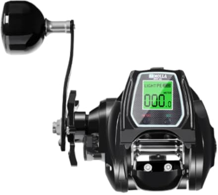 Sharplace Elektrische Angelrolle, Baitcastingrolle, Glatte Angelausrüstung, 16 kg max, USB-Aufladung, 7 + 1 BB, Salzwasser-Angelrolle, Castingrolle