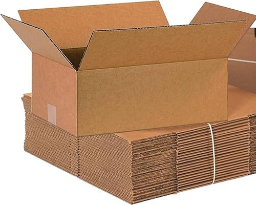 Lote de 15 Cajas de Cartón para Envíos y Mudanzas, 45 x 30 x 30 cm, Doble Canal, Embalajes Resistentes, Cajas Medianas
