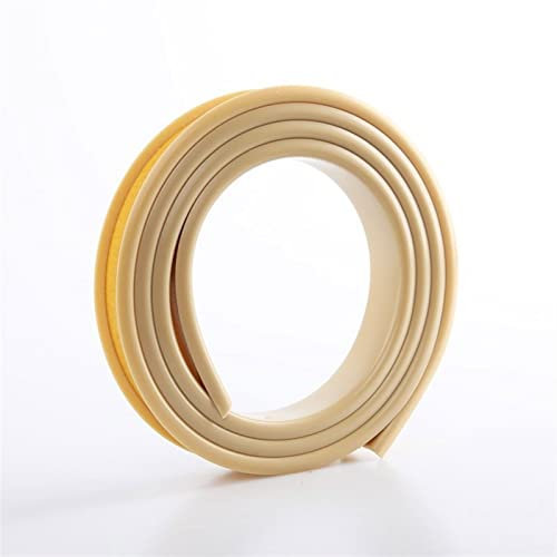 Flexible, selbstklebende U-Kanal-Kantenverkleidung für Schrank, Sperrholz, Tisch, TPE-Formleiste, 6 m, Kantenschutz, Beige, 12 mm