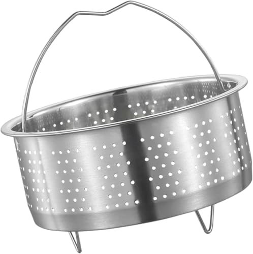 Gemüsedampferkorb, Fischdampfer Brötchen-Kochgeschirr, Gemüse, eingedickte Lebensmittel, Knödelgriff, Fisch, gestapelter Dampfständer, Meeresfrüchte-Ersatz, Reis, vielseitig verwendbar for Gemüse, Sum