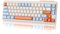 ZIYOU LANG×FREEWOLF Teclado inalámbrico para Juegos M68 TKL,Teclado de Membrana Compacto de 3 Modos de 2,4 GHz/BT5.1/USB-C, 19 Teclas Anti-Efecto Fantasma, Recargable de 2000 mAh - Arándano