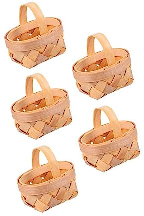 MUSISALY 5stücke Mini-weidenkorb Für Hochzeit Körbchen Hochzeit Dekoration Hochzeitskorb Mini-korb Handwerk Party-foto-requisiten Dekokörbe Für Veranstaltungen