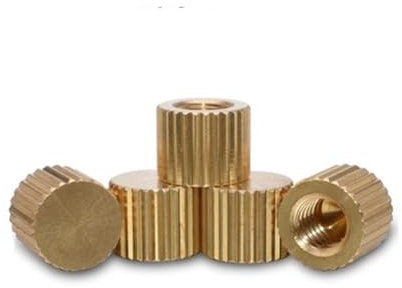 KSeSii 5-10 teile/los M2 M2.5 M3 M4 M5 M6 Edelstahl Messing Blind Kleiner Kopf Rändelmutter Hand Ziehen Mutter(Brass thumb nut,M2.5 10PCS)